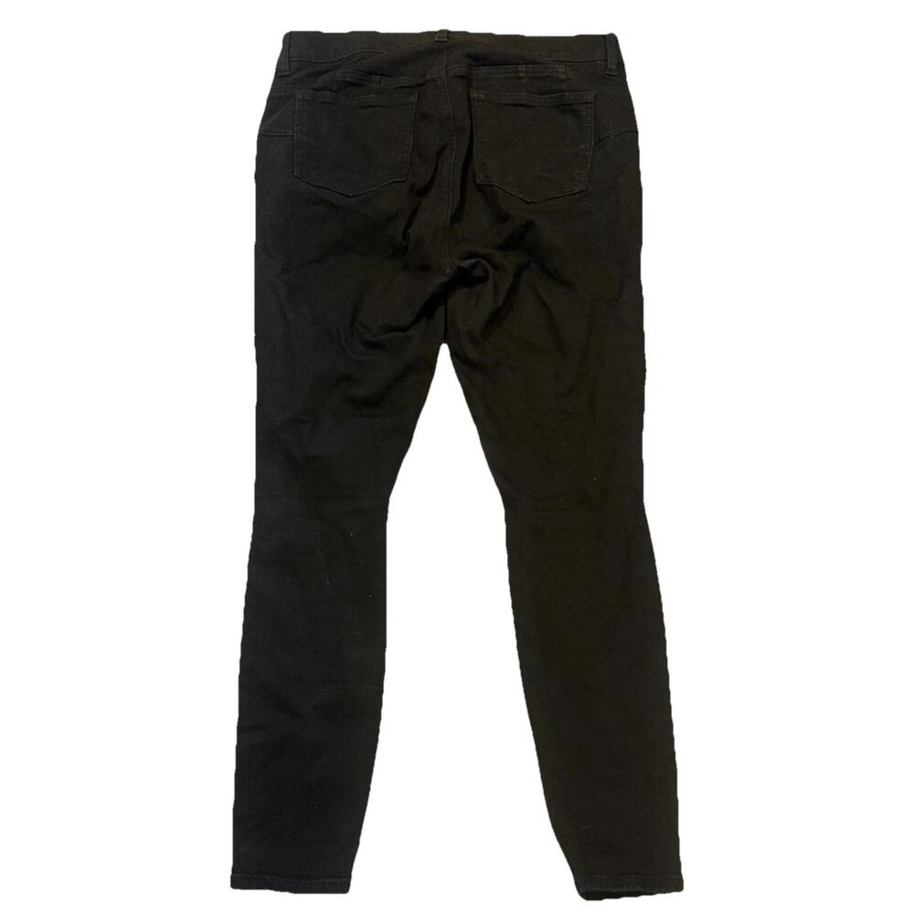 Torrid Premium Skinny Jeans Womens 12 R Black Denim Distressed 5-Pocket Design - Picture 5 of 5